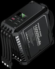 KAKUSIGA KSC-1294 22.5W+PD20W+Light Four-Wire Power Bank (100000mAh)