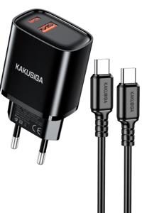 KAKUSIGA KSC-1628 PD30W+QC3.0 charger set (EU) Type-C to Lightning