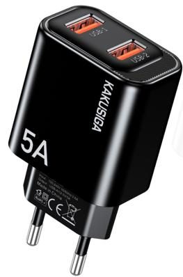 KAKUSIGA KSC-1665 Dual-Port Private Model Charger (EU)