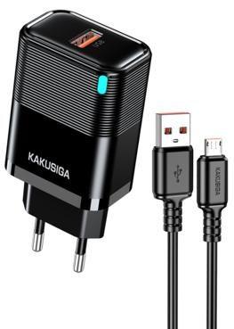 KAKUSIGA KSC-1688 22.5W Custom-Molded Charger Set with LED Lightning (EU)