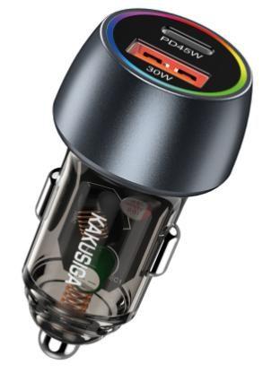KAKUSIGA KSC-1978 75W dual-port (1C1A) car charger