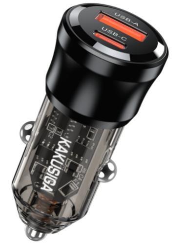 KAKUSIGA KSC-1993 75W dual-port (1C1A) car charger