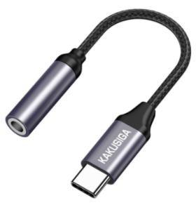 KAKUSIGA KSC-428 2 in 1 short audio converter (Lightning)
