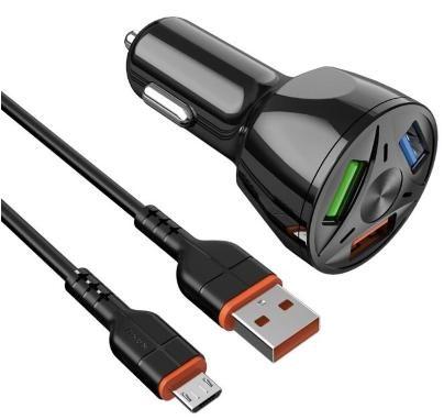 KAKUSIGA KSC-493 three-port QC3.0 20W car charger (Lightning)