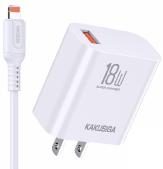 KAKUSIGA KSC-945 single port smart charger set (US)(Lightning)