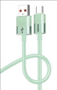 KAKUSIGA KSC-985 two-color braided transparent data cable (Lightning)