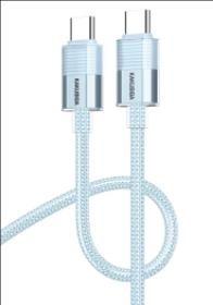 KAKUSIGA KSC-985 two-color braided transparent data cable (Lightning)