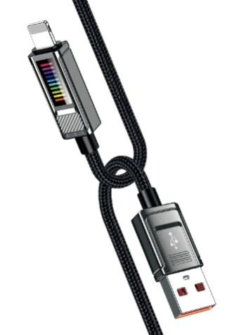 KAKUSIGA KSC-986 LED light fast charging data cable (Lightning)