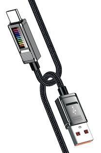 KAKUSIGA KSC-986 LED light fast charging data cable (Lightning)