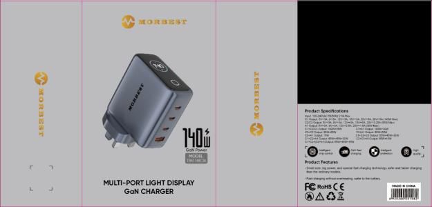 MOREBEST TB67- 140CCCA 140W digital display Wall charger