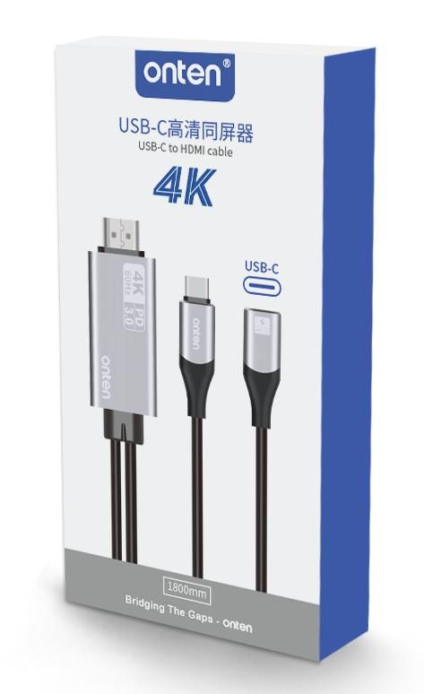 ONTEN OTN-9572D Type-C to HDMI Cable