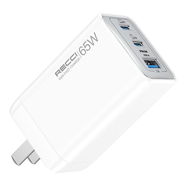 RECCI RC123 65W GAN fast charger Cn/us PLUG
