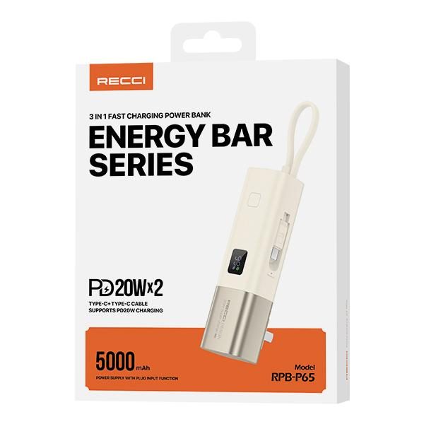 RECCI RPB-P65 Energy BAR 22.5W+PD 20W(AC)