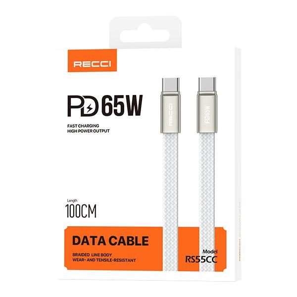 RECCI RS55CC PD65W Fast charging data cable