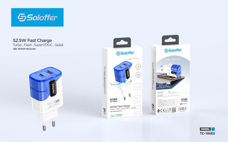 SOLOFFER TC-104 PD Wall charger