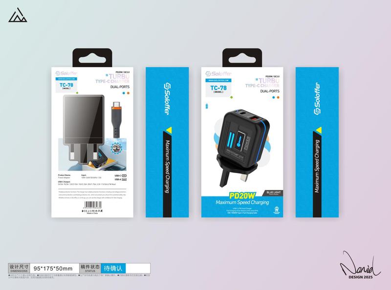 SOLOFFER TC-78 C- LIGHTNING Wall charger