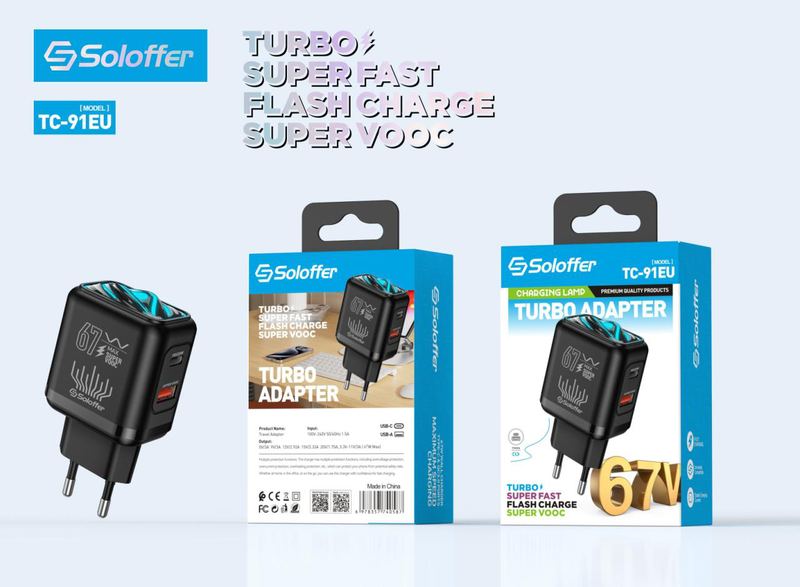 SOLOFFER TC-91 ADPTER Wall charger