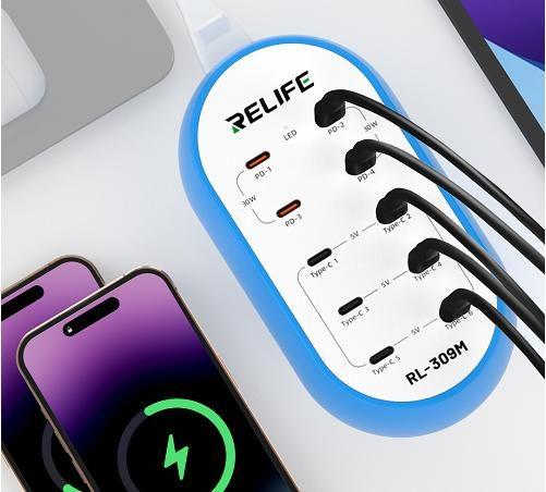 RELIFE RL-309M TYPE-C 10- Port Type-C Smart Charger
