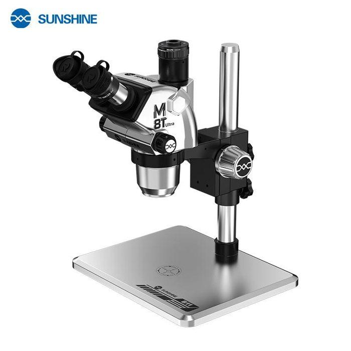 SUNSHINE M8T Ultra Trinocular Stereo Microscope/silver