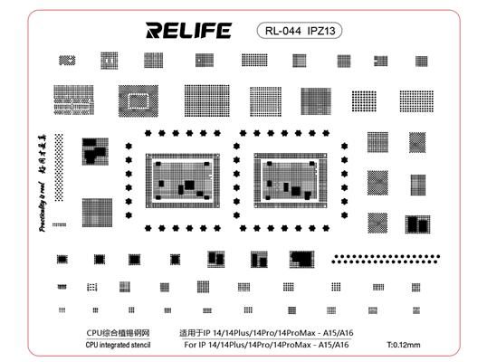 RELIFE RL-044 IPZ13 IP14/14Plus/14Pro/14ProMa 0.12MM RELIFE RL-044 IPZ13