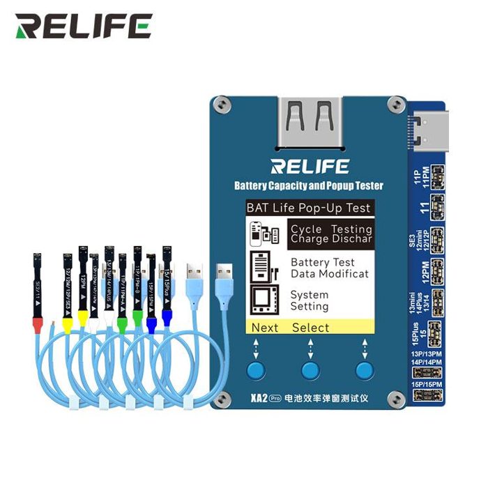 RELIFE XA2 Pro battery efficiency popup tester